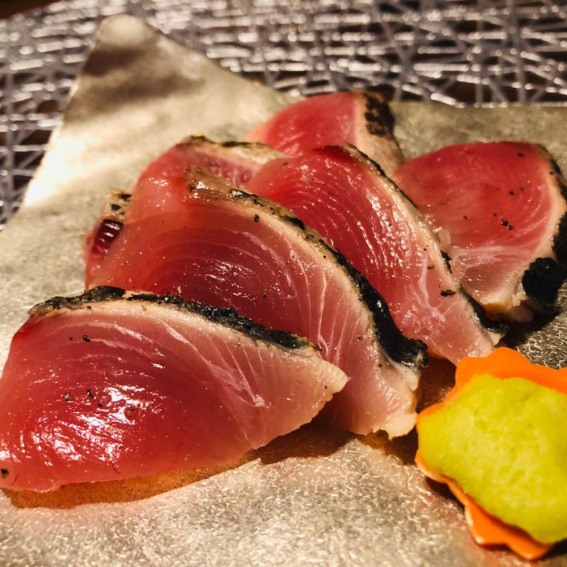 ハガツオの炙り(森田鮮魚店)