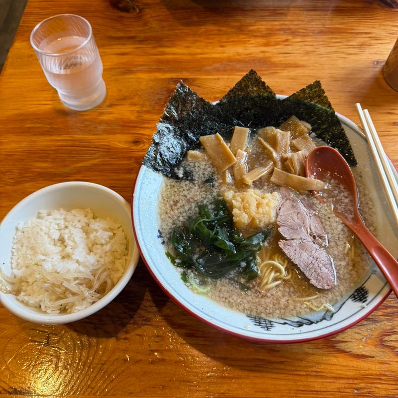 メンマラーメン　半ライス(椿　ラーメンショップ 木立店 )