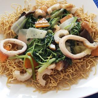 海鮮あんかけ焼きそば