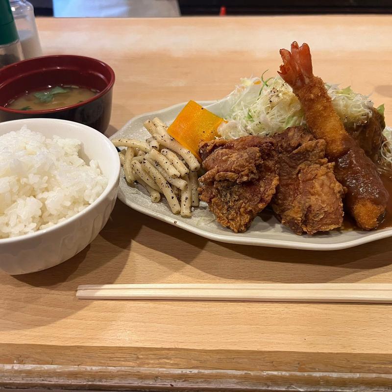 ミックス定食A(洋食屋 双平)