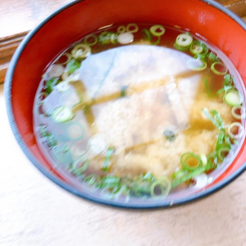 味噌汁(魚食堂たわら )