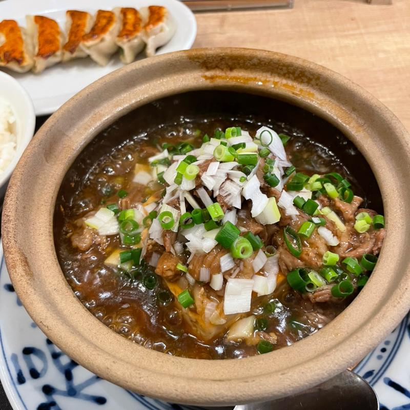 黒毛和牛と豆腐の旨とろ土鍋煮込み餃子定食(餃子壱兆 川崎本店)