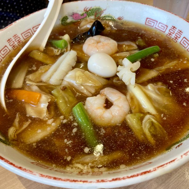 広東麺(レストランじゅらく 上野駅前店)