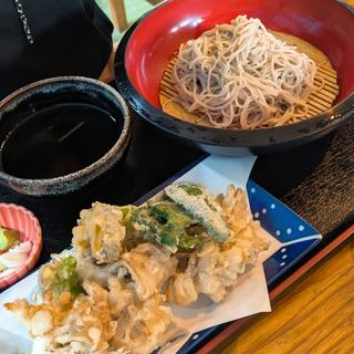 まいたけ天ぷらそば