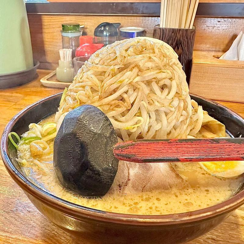 大盛もやしらーめん 背脂少なめ(とんこつらーめん こう路)