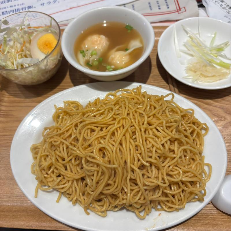 具無し焼そばランチセット(宝味八萬)