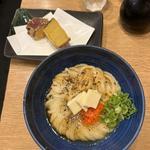 温しょうゆ油＋バターペッパーつまんでご卵＋濃密安納芋天