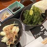 島らっきょう　海ブドウ