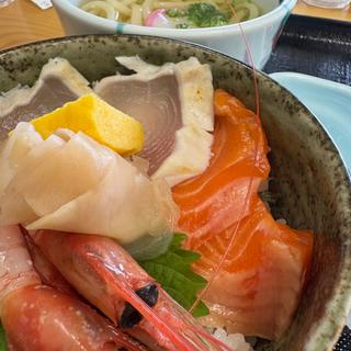 ミニ海鮮丼うどん付