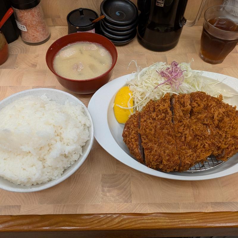 特上ロースかつ定食ライス大盛(とんかつ檍 蒲田本店)