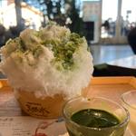 サントリー天然水のかき氷 抹茶みるく（抹茶シロップ＋練乳）