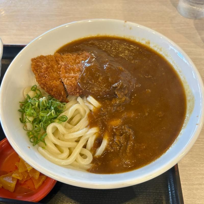 ジャワ風かつカレーうどん(得得 三条添川店 （とくとく）)