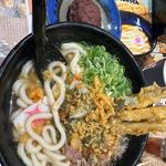 肉うどん ごぼ天3本 大盛り