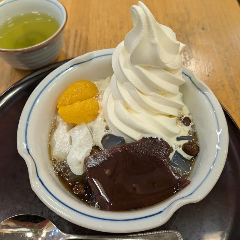 クリームあんみつ 蜜多め(あんみつ みはし 松坂屋上野店)