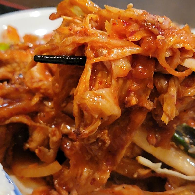 新橋炒め(豚キムチ炒め)(創作ダイニングFusa 新橋)