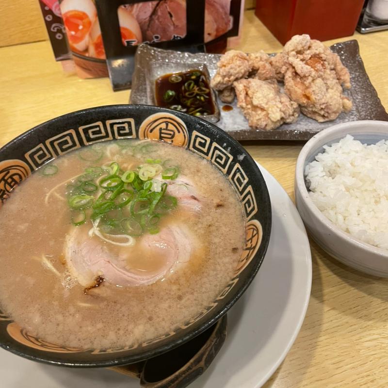 からあげ定食(博多長浜らーめん　夢街道 四条大路店 )