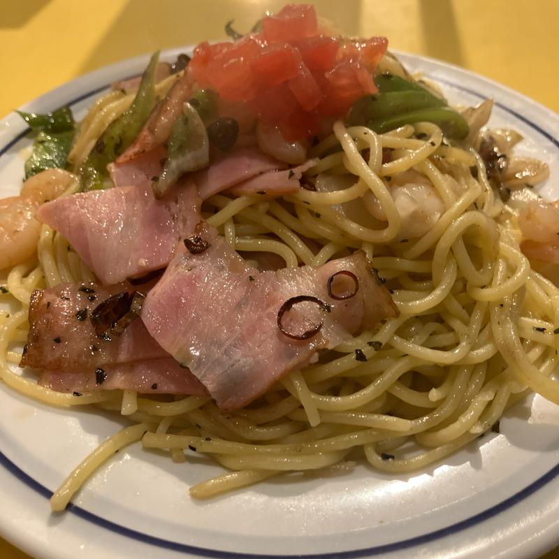 塩バジリコスパゲティ(関谷スパゲティ )