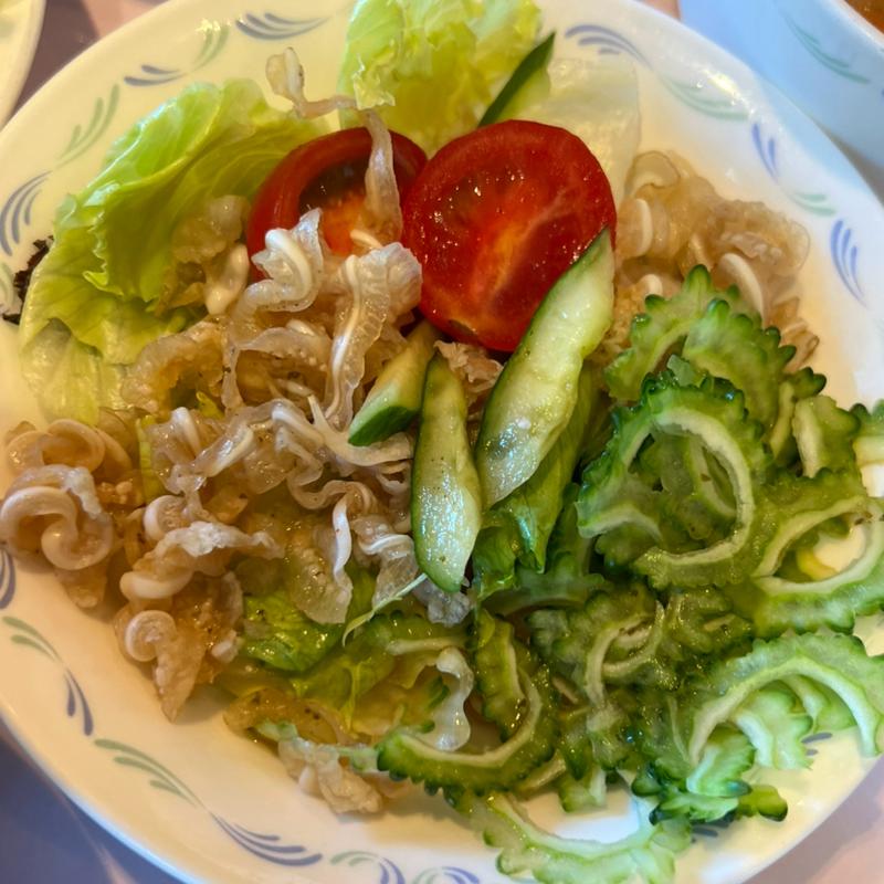 ゴーヤ　ミミガーサラダ(ノボテル沖縄那覇)