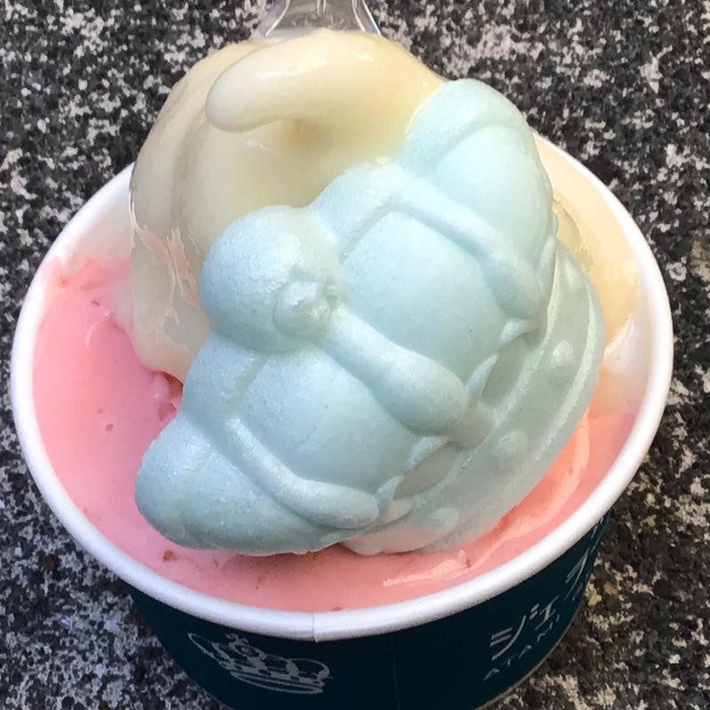 ジェラート2種　静岡のイチゴ　森木農園のメロン(熱海フルーツキング　平和通り店)