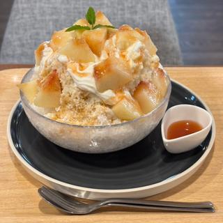 桃ミルクティー氷(カフェ デリプレッソ(cafe delipresso))