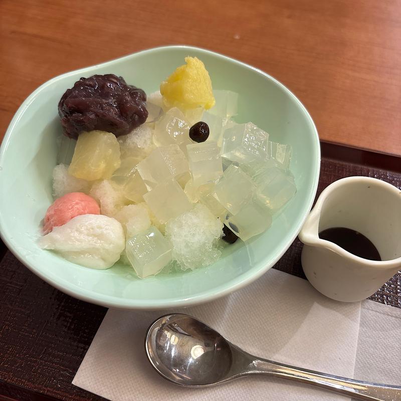あんみつ氷しろくま(かつ庵 桶川朝日店)