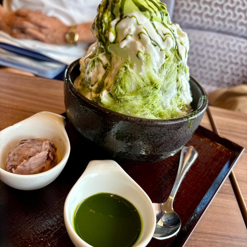 抹茶かき氷(高倉町珈琲 茨城神栖店)