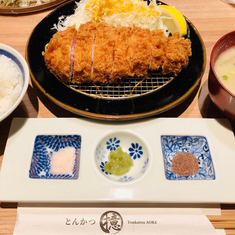 ロースかつランチ(とんかつ檍 銀座4丁目店)