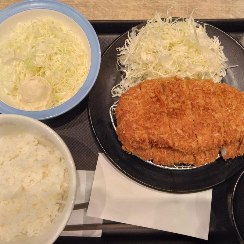 ダブルロースカツ定食(松屋 狛江店)