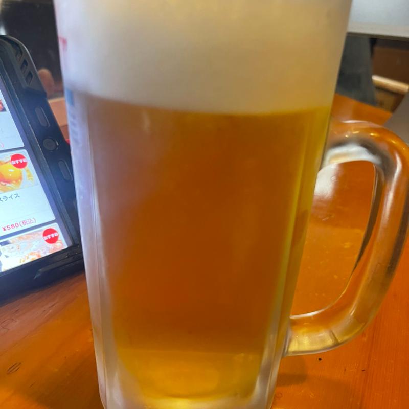 生ビール　大(居酒屋 だるま亭)