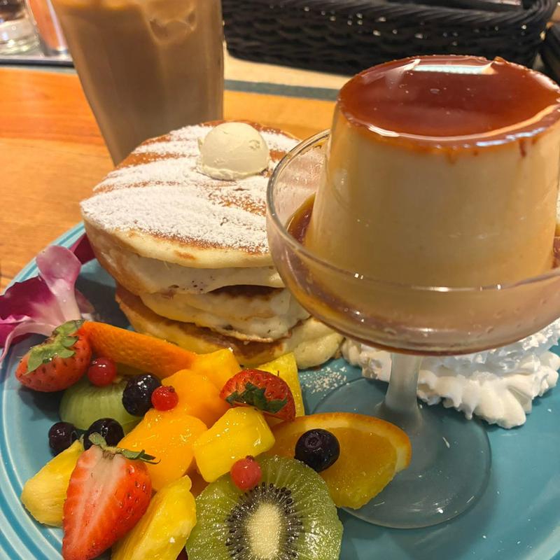 プリンアラモアナパンケーキ(コナズ珈琲新百合ヶ丘)