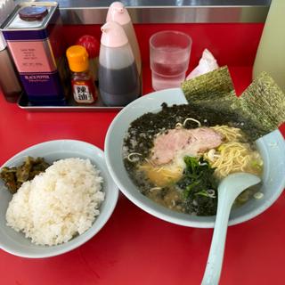 岩のりラーメン　半ライス