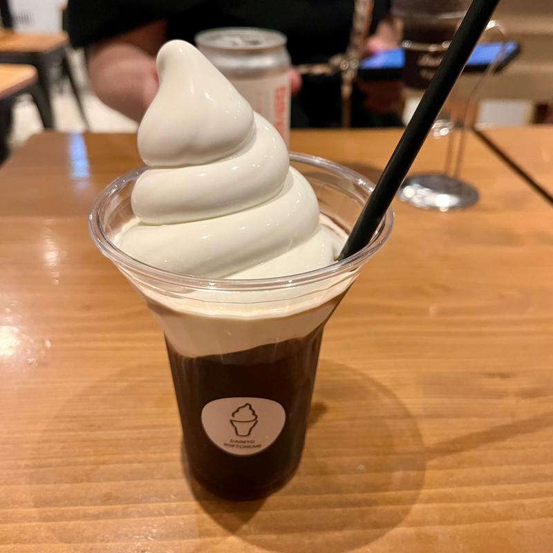 コーヒーフロート(大名ソフトクリーム 大名店)