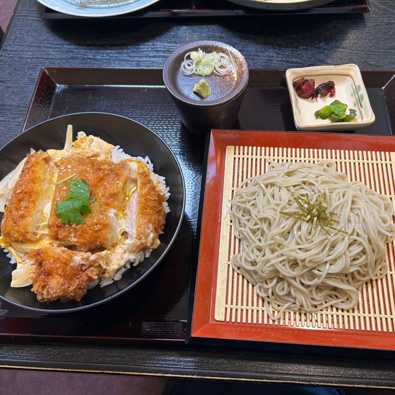 カツ丼　ざるそばセット(四代目埼玉家 和心 天まる)