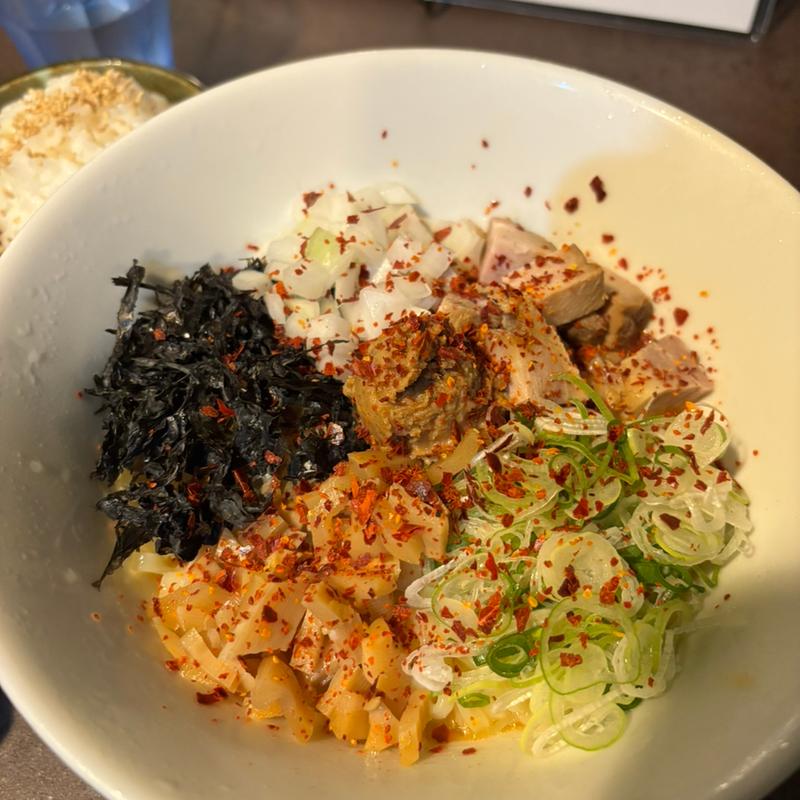 増毛産甘海老のまぜ麺(カタカナトメジ)