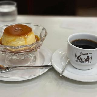 自家製プリン ブレンド珈琲(スマート珈琲店)