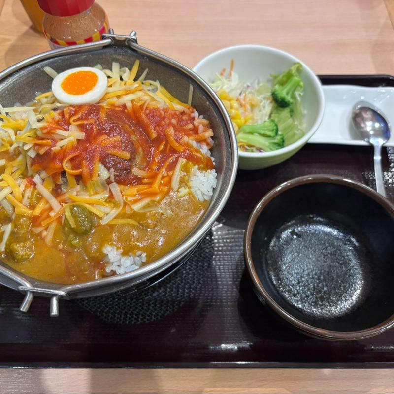 灼熱のハンバーグカレー(並)(すき家 419号高浜店)