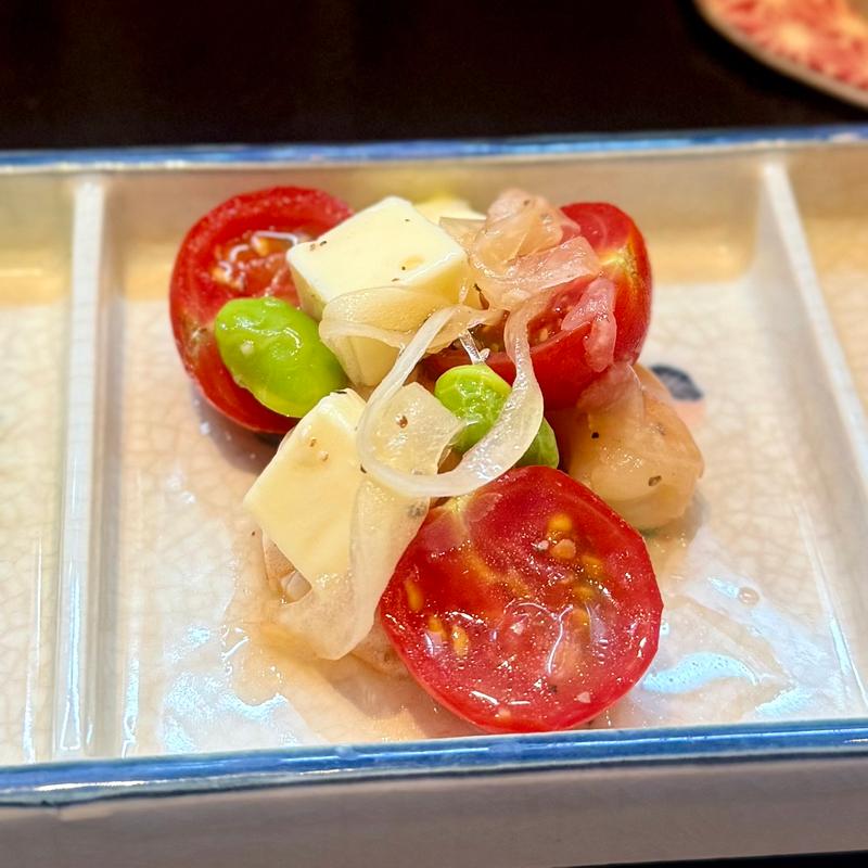 海老とトマトのクリームチーズ和え(天咲)