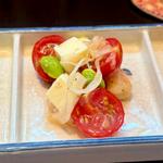 海老とトマトのクリームチーズ和え