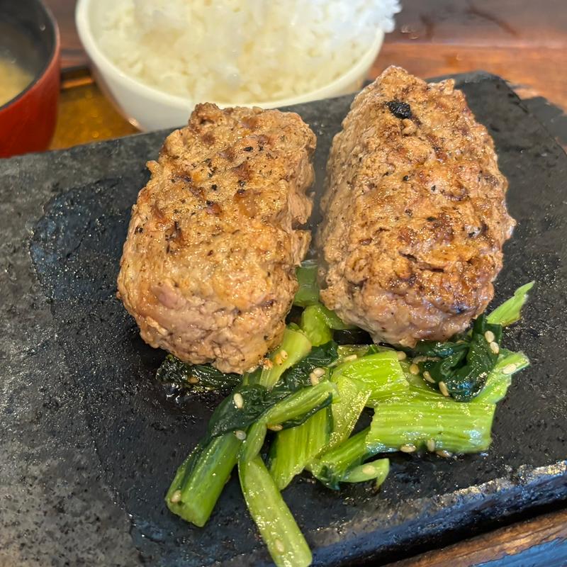 粗挽きハンバーグ（ダブル）(ただハンバーグが食べたい)