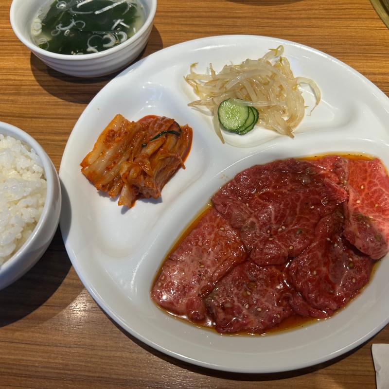 黒毛和牛ロース御膳(焼肉スタミナ苑 月島店（YAKINIKU SUTAMINAEN TSUKISHIMA）)