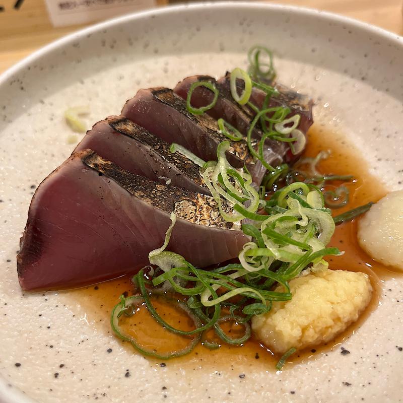 カツオたたき(立ち飲み やみー ふたつめ)