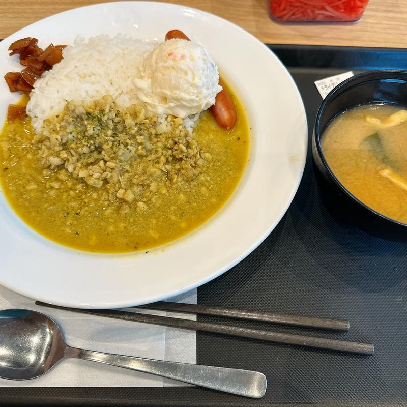 ドライグリーンカレーソーセージポテサラ(松屋 宇都宮簗瀬町店（松のや併設）)