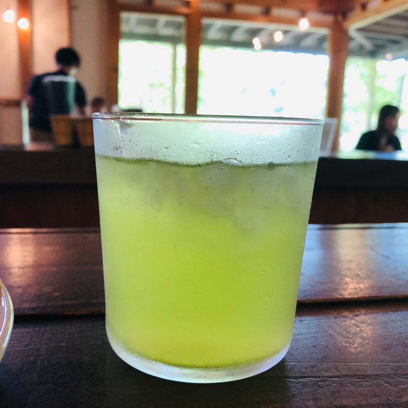 アイス玄米茶_A set Kagoshima Burger(マザルバカフェ)