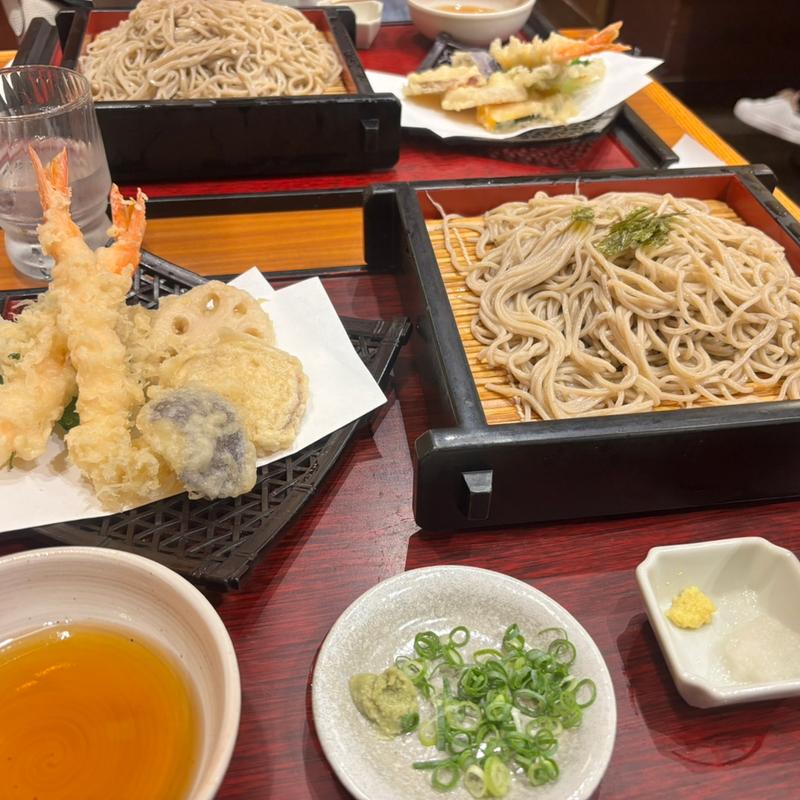 海老の天ざるそば(家族亭 イオン神戸北店)