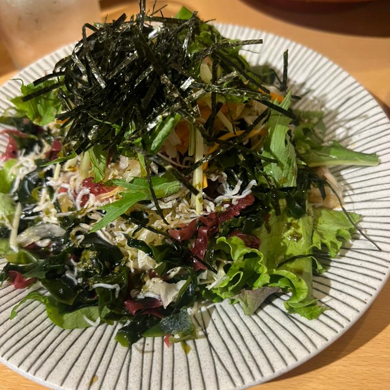 海藻サラダ(地魚料理 まるさん屋)