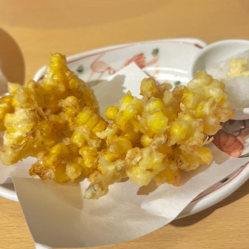 とうもろこしかき揚げ(地魚料理 まるさん屋)