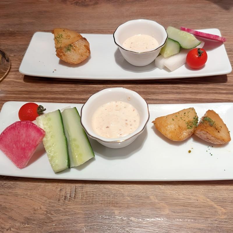 前菜ディップサラダ(串あげ草馬)