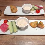 前菜ディップサラダ