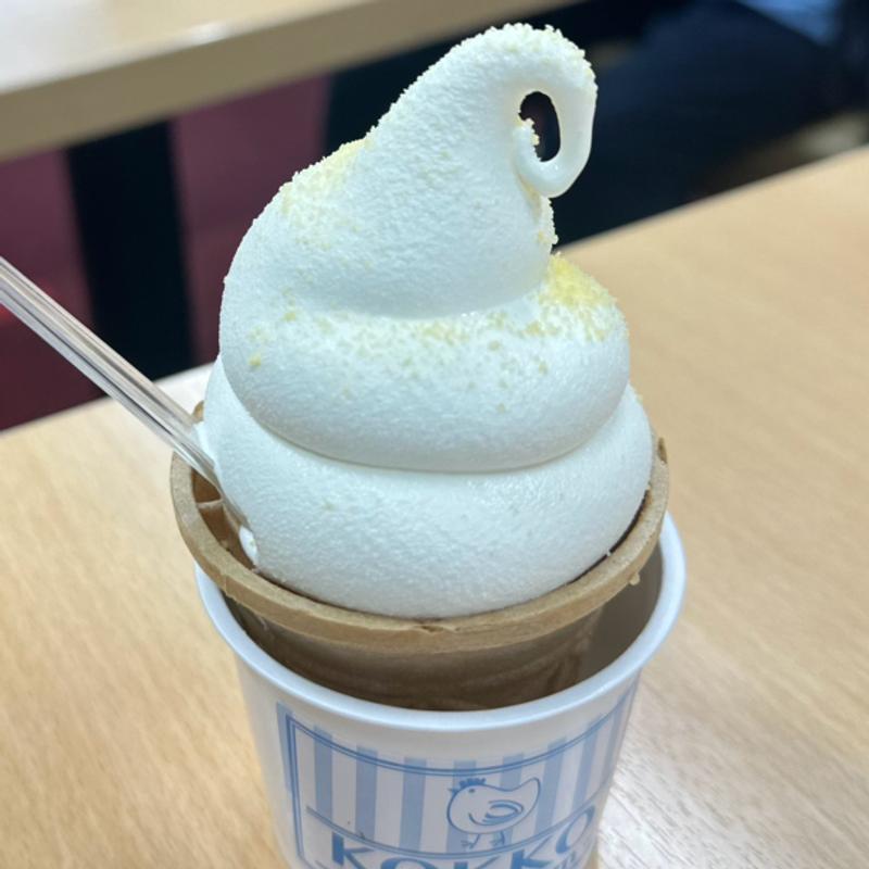 こっこソフトクリーム(森の芽ぶきたまご舎 場外杜の市場 )