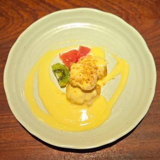 海老とフルーツのマヨネーズソース